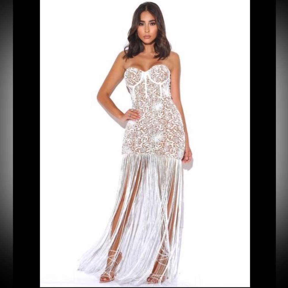 Miss circle fringe dress